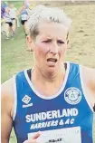  ??  ?? Sunderland Harrier Bev Martin.