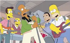 ??  ?? Indian character Apu in The Simpsons.