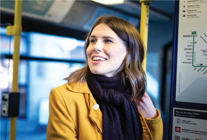  ?? Foto: Siri Øverland Eriksen ?? ⮉ – Jeg hadde regnet med at mange vil benytte seg av dette, men at det er så høye tall på så kort tid, er en positiv overraskel­se, sier byråd for miljø og samferdsel, Sirin Stav.