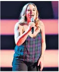  ??  ?? Hopeful: Smillie’s 18-year-old daughter Jodie took her talent to ITV’S The Voice