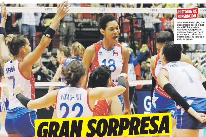  ??  ?? HISTORIA DE SUPERACIÓN
Alba Hernández (18) fue descartada del voleibol de la NCAA y había quedado relegada del voleibol Superior. Pero poco a poco, durante cuatro años, ha logrado pulir su juego.