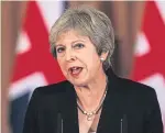  ?? Picture: PA. ?? Prime Minister Theresa May is in combative mood over Brexit.