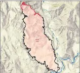  ?? INCIWEB ?? The Knob Fire has consumed 2,414 acres and is 82% contained.