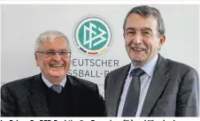  ??  ?? Im Fokus: Ex-DFB-Funktionär­e Zwanziger (li.) und Niersbach