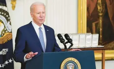  ?? PATRICK SEMANSKY/AP ?? President Joe Biden expects Congress to raise the debt limit with no strings attached later this year.