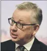  ??  ?? MICHAEL GOVE: Said he did not know why British woman was in Iran in defending Boris Johnson.