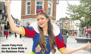  ??  ?? Jazmin Patey-ford stars as Snow White in the Maidstone Panto