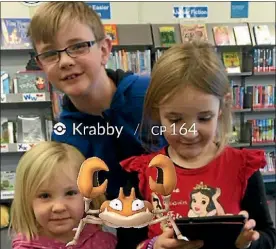  ?? PHOTO: SUPPLIED ?? A wild Krabby appeared at the Stokes Valley library!