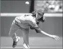  ?? Associated Press ?? New York Mets' Jacob deGrom pitches against the Atlanta Braves during the first inning of a baseball game April 24 in Atlanta.