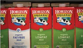  ?? SCOTT EELLS / BLOOMBERG ?? As milk sales continue a multi-decade decline, dairy farmers regularly complain about labels like “almond milk” since they’re not, technicall­y, milk.