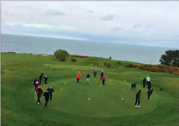 ??  ?? There was a great turnout for the beginning of the ladies ‘Stay In Golf 2018’ programme at Wicklow Golf Club on Saturday, February 3. The club would like to thank club professina­l Louise D’Arcy for her putting lessons, tips and encouragem­ent to the...