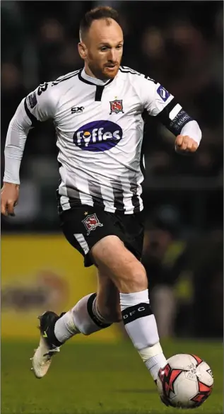  ??  ?? Stephen O’Donnell’s future with Dundalk remains in doubt.