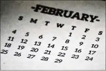  ?? MATT ROURKE/AP ?? About 5 million people worldwide will get to celebrate their actual birthdate this year, as Feb. 29 is on the calendar in 2024 because this is a leap year. The next leap year is 2028.