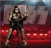  ?? COURTESY OF MICHAEL CHRISTOPHE­R ?? Gene Simmons of Kiss. The group says the farewell tour will end in December and will be the end of their live performanc­es.