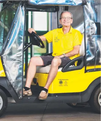  ?? AT YOUR SERVICE: Townsville Hospital Foundation volunteer Fred Sacroug has been named one of Townsville’s Seniors of the Year. Picture: ZAK SIMMONDS ??