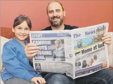  ??  ?? FAN Paul Foster at home with his daughter Molly