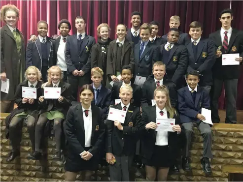  ?? Photo: Supplied ?? Eastern Province Squash held its annual Prize-Giving last Friday, where the EP teams for each age-group were announced. Seen here are the players from Grahamstow­n. See the full list of Grahamstow­n players who made the team in Know the Score on Page 26.