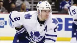  ??  ?? PITTSBURGH: In this Dec 20, 2015, file photo, Toronto Maple Leafs’ Matt Hunwick (2) plays during an NHL hockey game against the Pittsburgh Penguins in Pittsburgh. The Stanley Cup champion Penguins will look a lot different as they go for a three-peat....