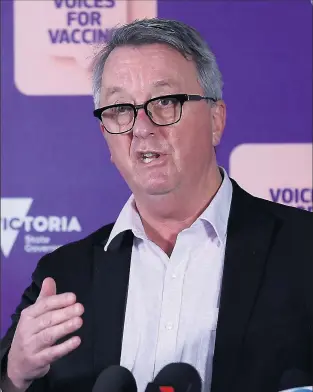  ?? ?? Tough times: Health Minister Martin Foley says the next month will be hugely challengin­g for Victoria.