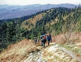  ?? National Park Service ?? Gatlinburg, Tenn. — the gateway to the Great Smoky Mountains — was a popular destinatio­n this year as travelers headed to national parks in large numbers.