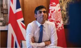  ??  ?? Rishi Sunak: Crisp shirt? Check. Primary-colour tie? You bet. Photograph: Simon Walker/ HM Treasury