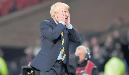  ?? Photograph: Getty ?? Gordon Strachan is not the only one who has had to watch Scotland through his fingers