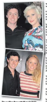  ??  ?? The ex-files: Rory with NI model Holly Sweeney and former fiancee tennis player Caroline Wozniacki