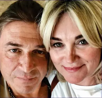  ??  ?? New love: Anthea Turner with Mark Armstrong, who proposed in Rome