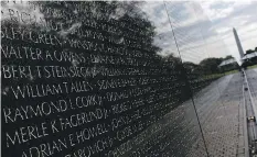  ?? WIN MCNAMEE/GETTY IMAGES ?? The Vietnam Veterans Memorial in Washington D.C. “I came back in basically one piece,” says Ridgeway. “I came back able to live my life.”