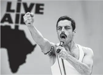  ?? Twentieth Century Fox ?? The advocacy organizati­on GLAAD says that LGBTQ representa­tion is up for major studio films released in 2018. 20th Century Fox received a “good” rating for contributi­ons of releases such as “Bohemian Rhapsody,” starring Rami Malek.