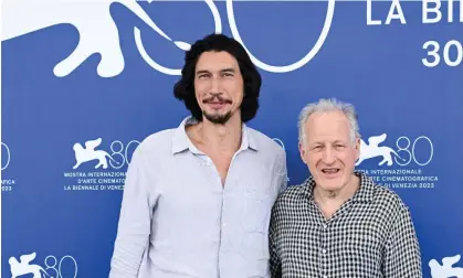  ?? ?? Adam Driver, left, with the director Michael Mann, on Thursday, said he was attending the Venice film festival, to stand in solidarity with his union. Photograph: Alfonso Catalano/Shuttersto­ck