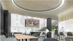  ?? ?? Impression­s of new Sports Bar.