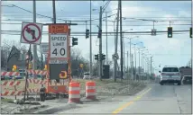  ?? MACOMB DAILY PHOTO ?? The speed limit on Mound Road has been reduced to 40 mph for the Innovate Mound project.