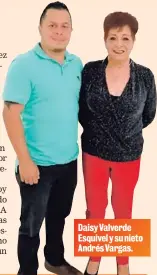  ??  ?? Daisy Valverde Esquivel y su nieto Andrés Vargas.