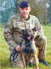  ??  ?? ■ Andy Neil, who served in the British Army for 24 years. is an experience­d dog handler.