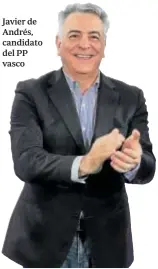  ?? ?? Javier de Andrés, candidato del PP vasco