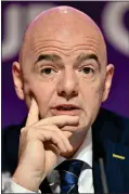  ?? ?? WORLD-CLASS BORE: Infantino delivered a 57-minute soliloquy