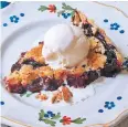  ?? SARA MOULTON VIA AP ?? A blueberry tart from a recipe by Sara Moulton.