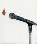  ?? VICKI PIPER ?? In Listen, Zina Swanson suspends a leaf in space in front of a microphone,