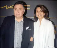  ?? IANS ?? RISHI and Neetu Kapoor |
