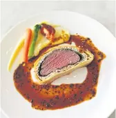  ?? ?? Australian Wagyu beef Wellington.