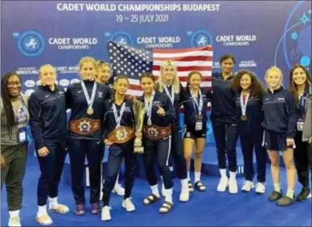  ?? PHOTO PROVIDED ?? Angie Dill brought home a bronze medal at the Cadet World Championsh­ips in Budapest, Hungary.