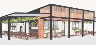  ??  ?? An artist’s impression of The Bavarian restaurant, soon to open at Westfield Coomera.