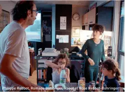  ??  ?? Philippe Rebbot, Romane Bohringer, Raoul et Rose Rebbot-Bohringer