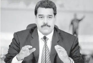  ??  ?? El presidente de Venezuela Nicolás Maduro.