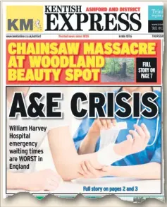  ??  ?? The front of last week’s Express