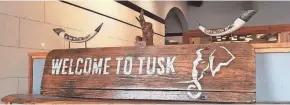  ?? TUSK ?? Tusk restaurant has elevated pub fare, house-infused spirits and wines.