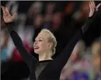  ?? John Locher The Associated Press ?? Bradie Tennell’s routine Thursday was high in difficulty and energy, and she scored a 79.40 to take the lead at the U.S. Championsh­ips.