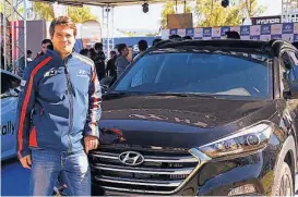  ??  ?? Rally. Cavicchiol­i acompañó al equipo Hyundai en el Rally de Argentina.