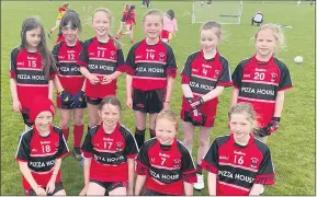  ?? ?? The Mitchelsto­wn Ladies Football U9s who lined out against Mallow last Sunday. Most of these girls will be making their First Communion in the coming weeks. Best wishes from everyone at the club. Enjoy the special day.